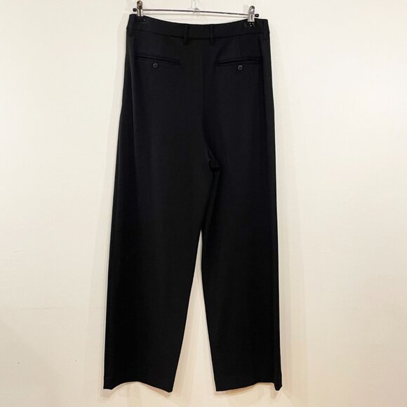 New Rag & Bone Marina Wide Leg Pleated Ponte Trouser Black Medium $358 - Picture 4 of 9